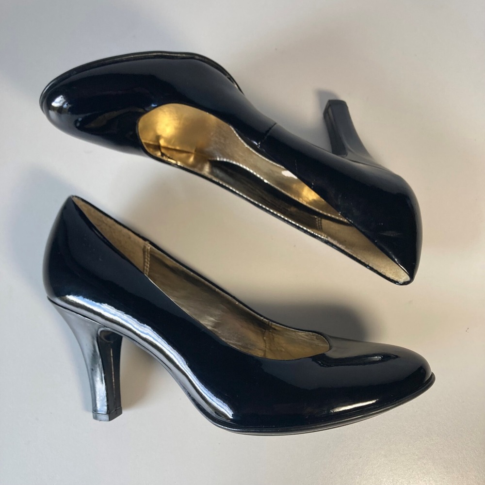 Eurosoft Sofft Anabelle Patent Leather Pumps Chunky Career Comfort Heels Women 9 - Picture 10 of 10